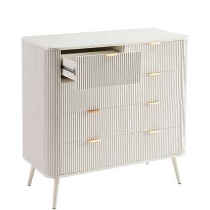 Hattie 5 Drawer Chest - Warm White - DUSK