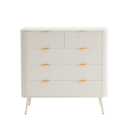Hattie 5 Drawer Chest - Warm White - DUSK