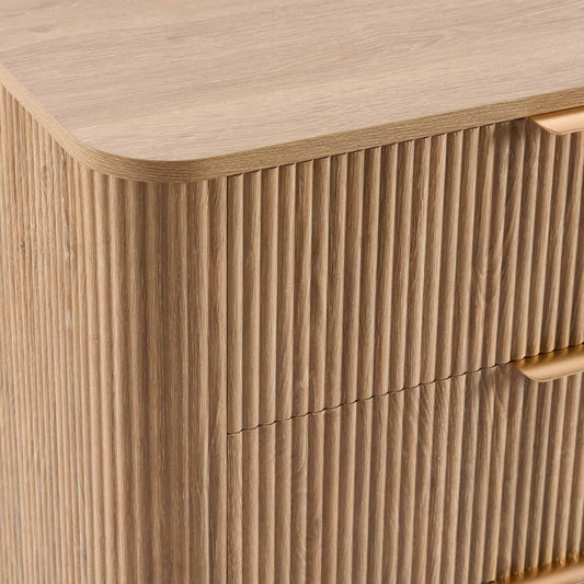 Hattie 6 Drawer Large Chest - Light Wood - DUSK