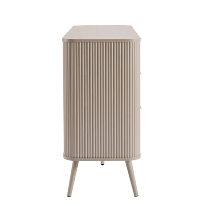 Hattie 6 Drawer Large Chest - Taupe - DUSK