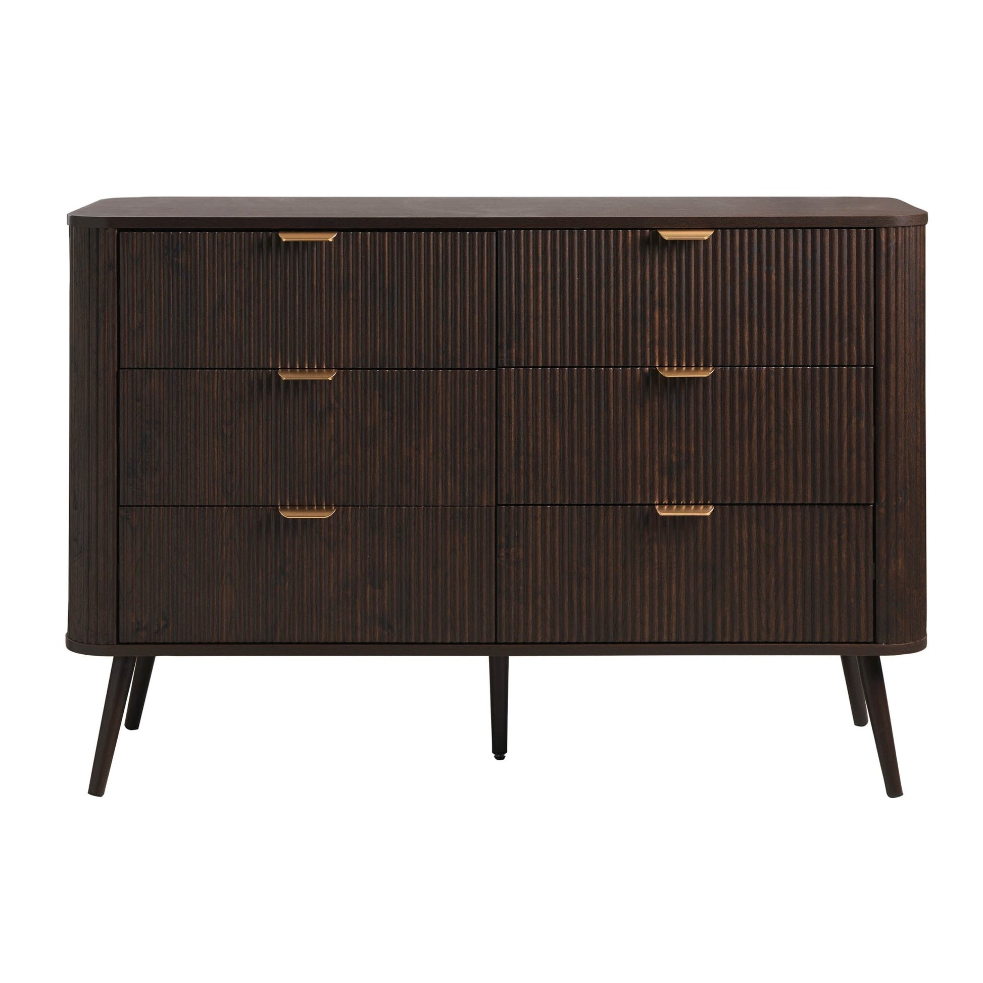 Hattie 6 Drawer Large Chest - Walnut - DUSK