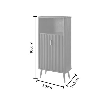 Hattie Bathroom Storage Cabinet - Oyster - DUSK