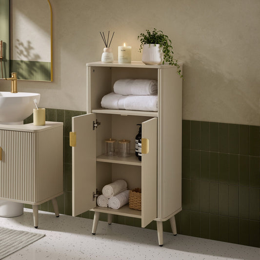 Hattie Bathroom Storage Cabinet - Oyster - DUSK