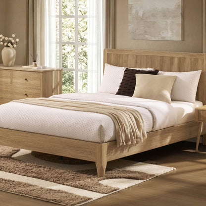Hattie Bed Frame - Light Wood - DUSK