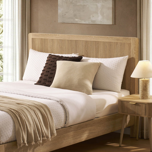 Hattie Bed Frame - Light Wood - DUSK