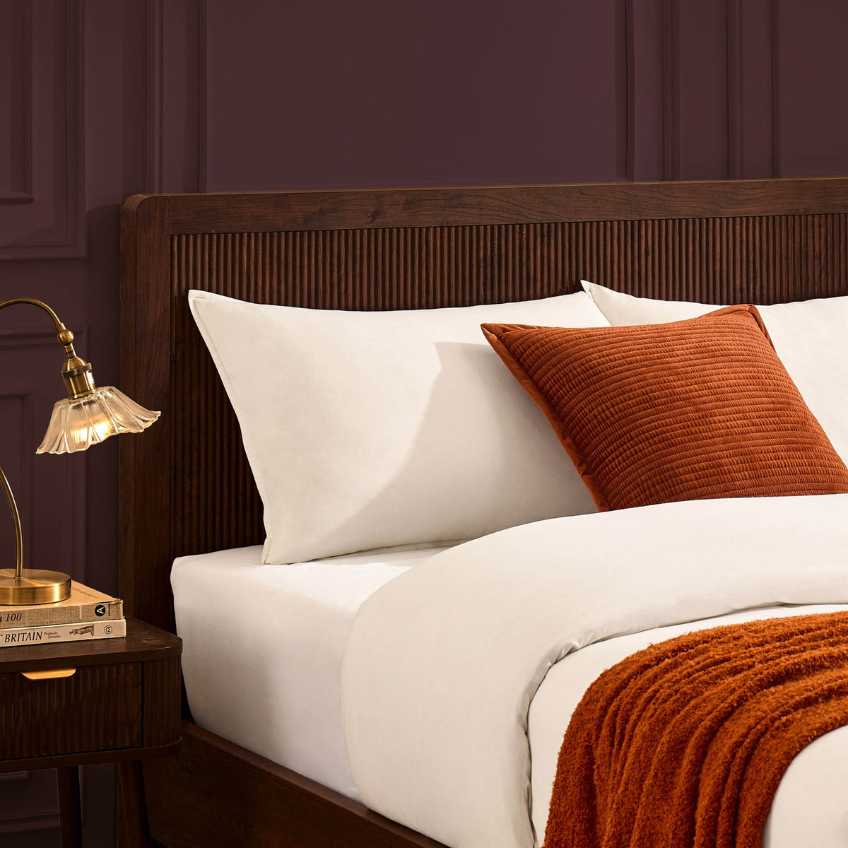 Hattie Bed Frame - Wood Walnut - DUSK