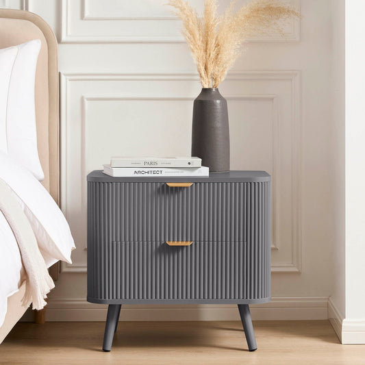 Hattie Bedside - Light Grey - DUSK