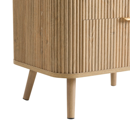 Hattie Bedside - Light Wood - DUSK