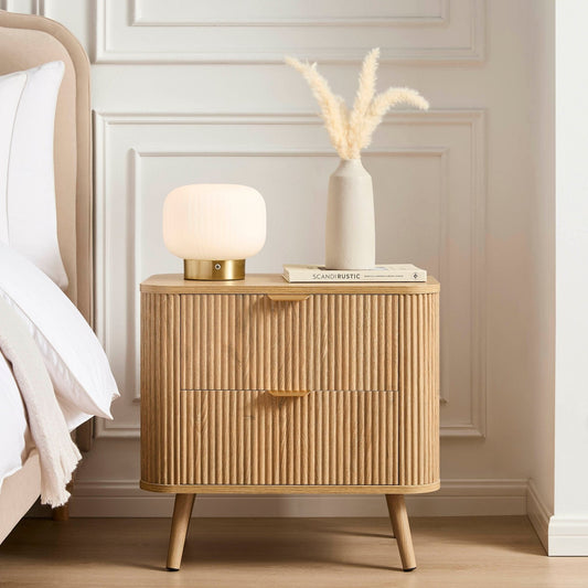 Hattie Bedside - Light Wood - DUSK