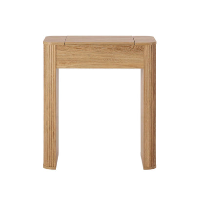 Hattie Compact Dressing Table - Light Wood - DUSK