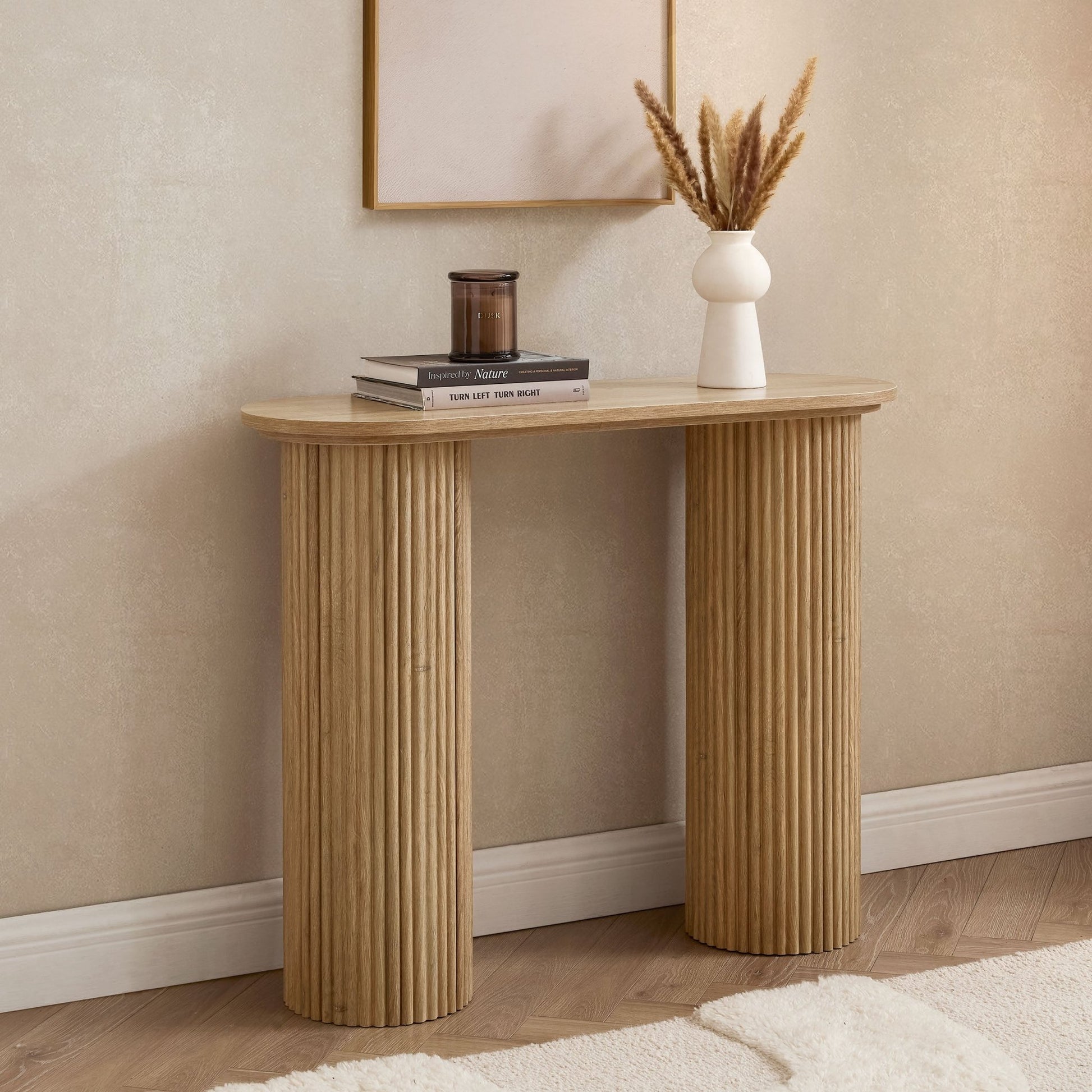 Hattie Console Table - Light Wood - DUSK