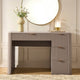 Hattie Large Dressing Table with Drawers - Taupe - DUSK