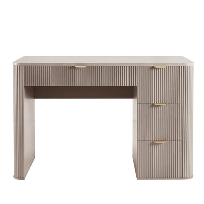 Hattie Large Dressing Table with Drawers - Taupe - DUSK