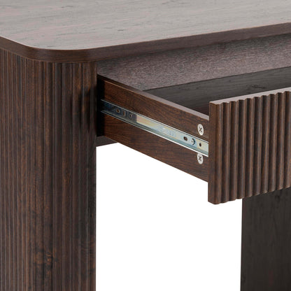 Hattie Large Dressing Table with Drawers - Walnut - DUSK