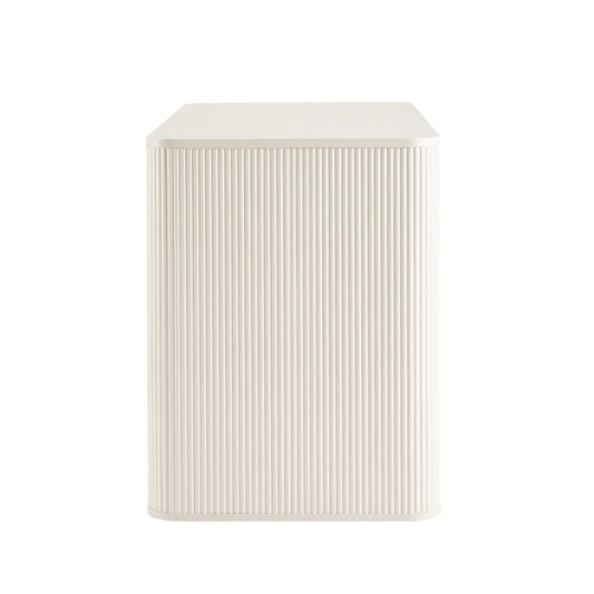 Hattie Large Dressing Table with Drawers - Warm White - DUSK
