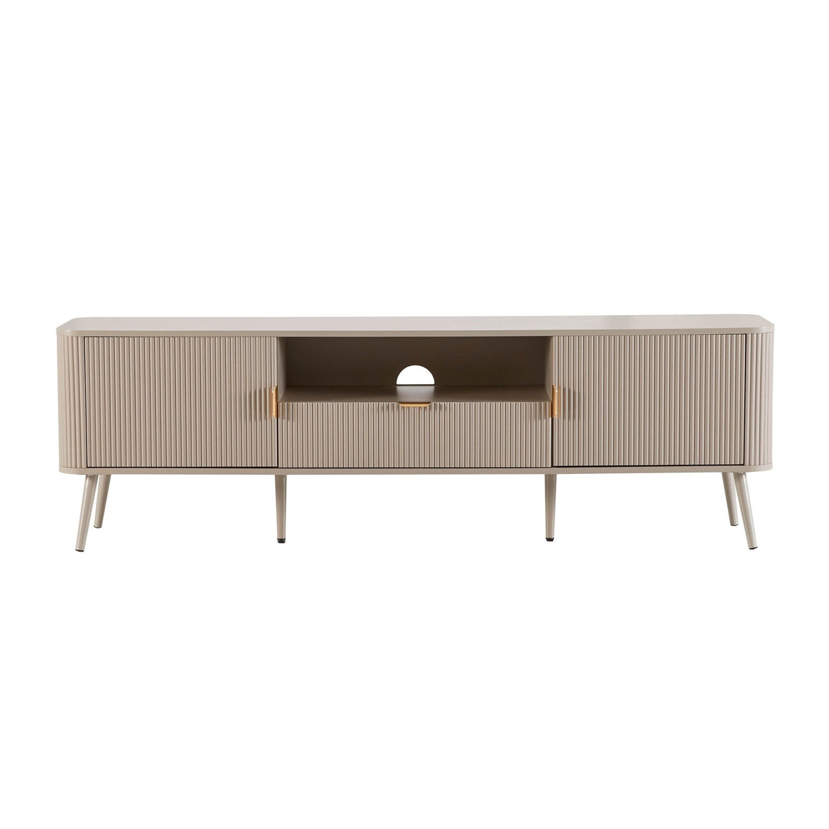 Hattie Large TV Unit for TVs up to 75" - Taupe - DUSK
