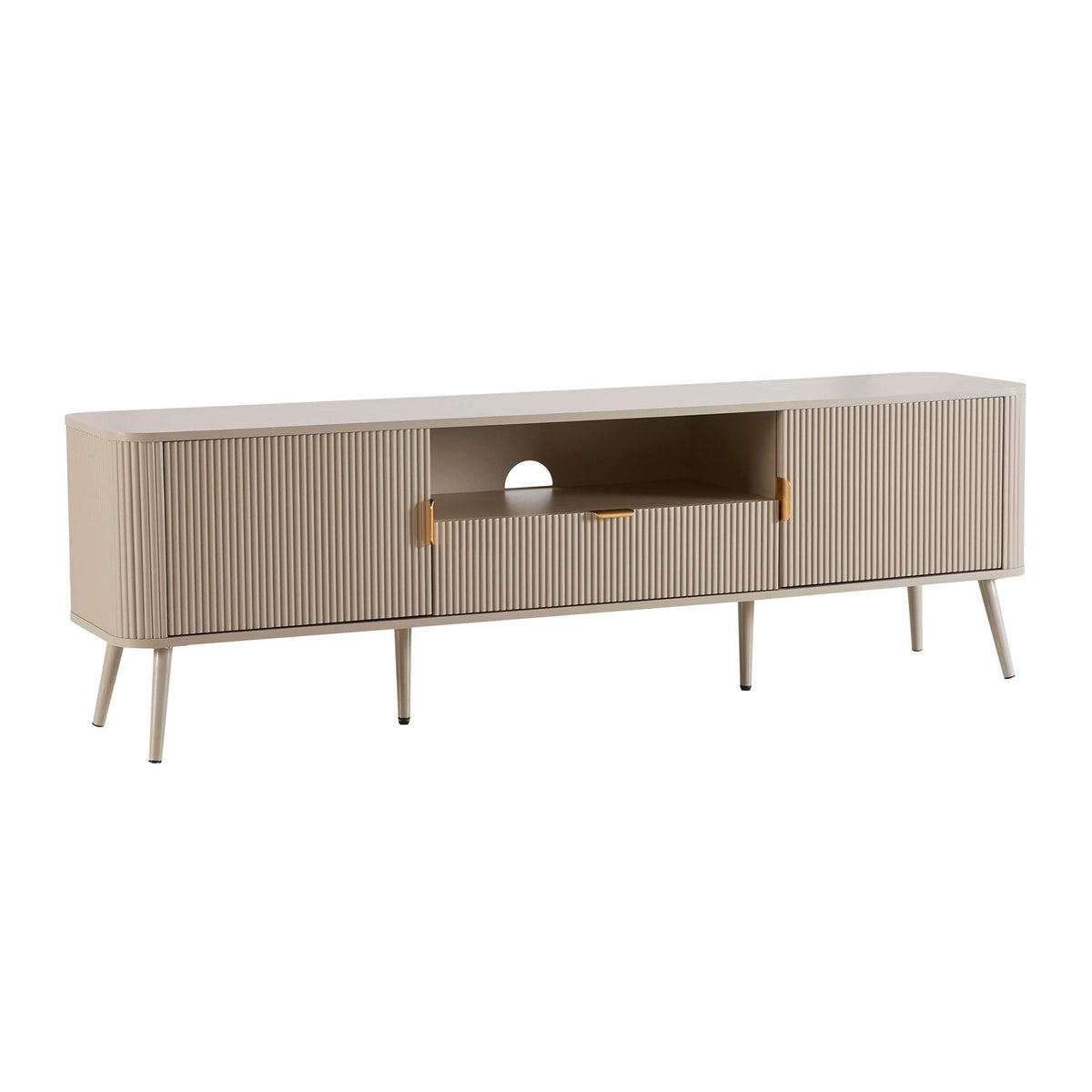 Hattie Large TV Unit for TVs up to 75" - Taupe - DUSK