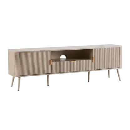 Hattie Large TV Unit for TVs up to 75" - Taupe - DUSK