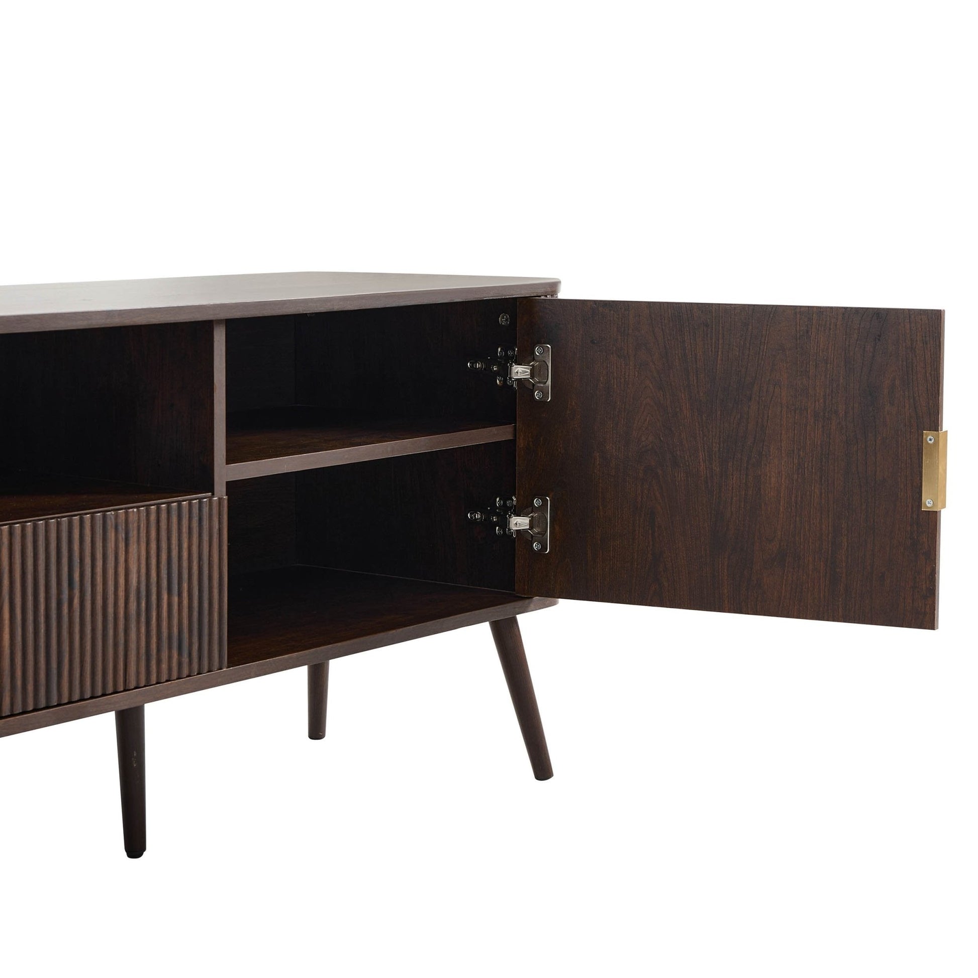 Hattie Large TV Unit for TVs up to 75"- Walnut - DUSK