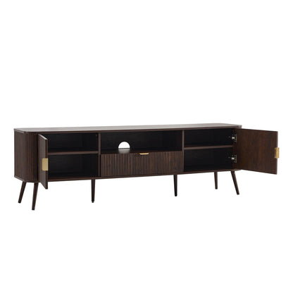 Hattie Large TV Unit for TVs up to 75"- Walnut - DUSK