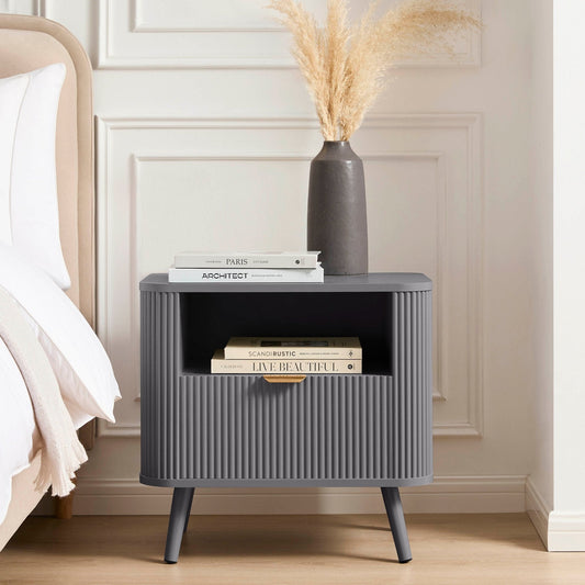 Hattie Nightstand - Light Grey - DUSK