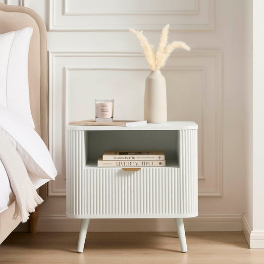 Hattie Nightstand - Warm White - DUSK