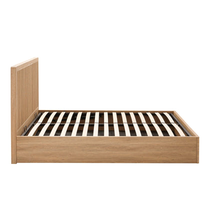 Hattie Ottoman Storage Bed - Light Wood - DUSK