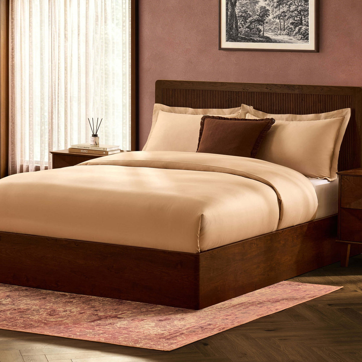 Hattie Ottoman Storage Bed - Wood Walnut - DUSK