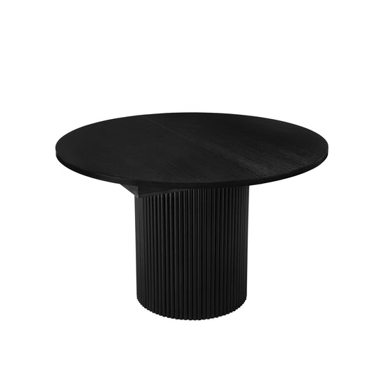 Hattie Oval Extendable 4 - 6 Seater Dining Table - Black - DUSK