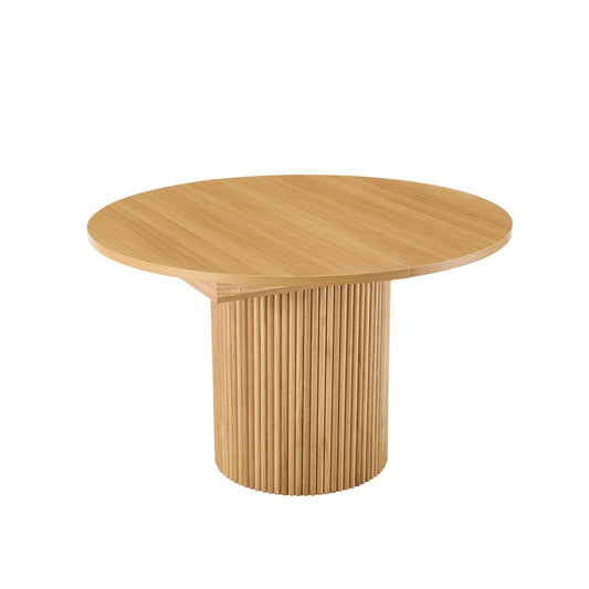 Hattie Oval Extendable 4 - 6 Seater Dining Table - Light Wood - DUSK