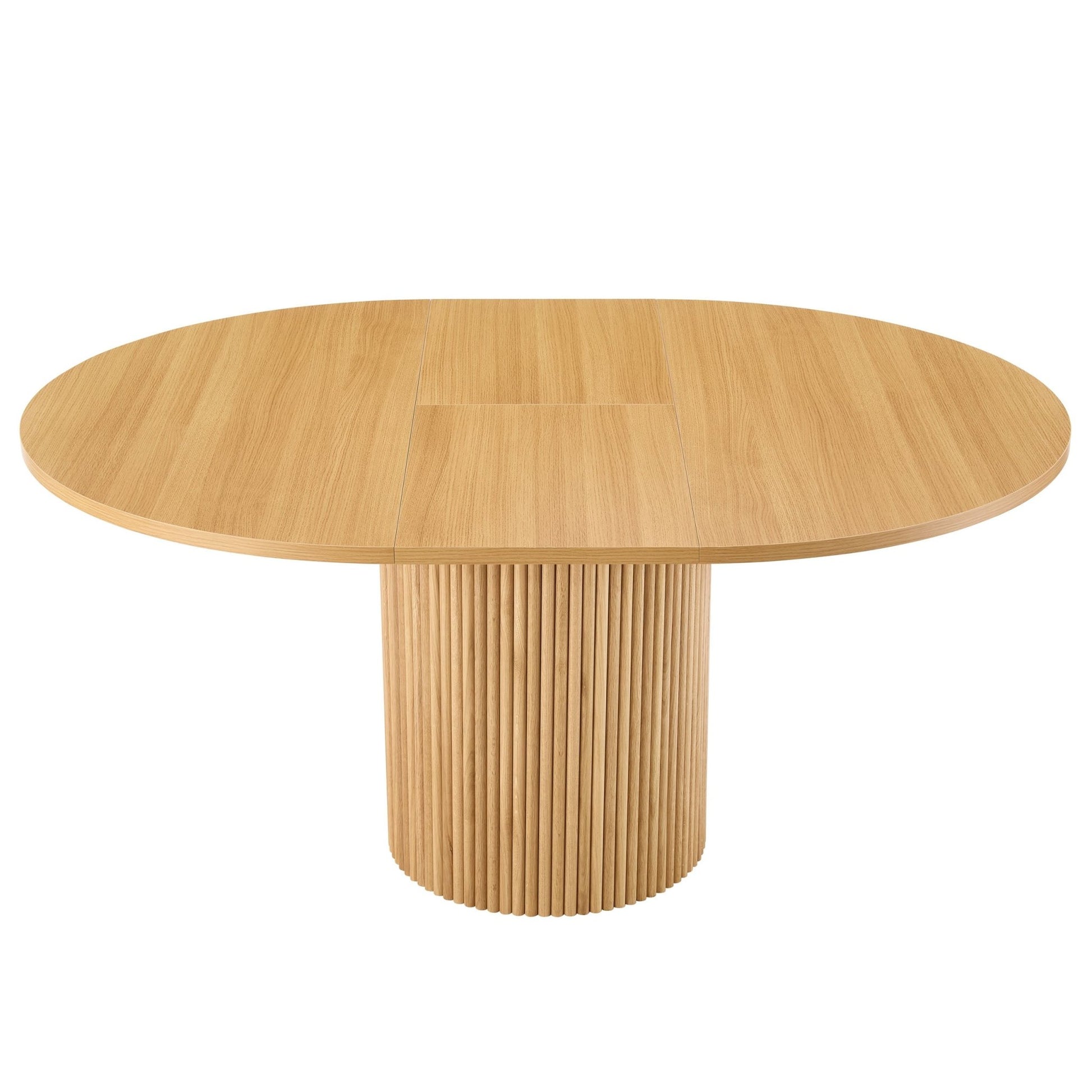 Hattie Oval Extendable 4 - 6 Seater Dining Table - Light Wood - DUSK