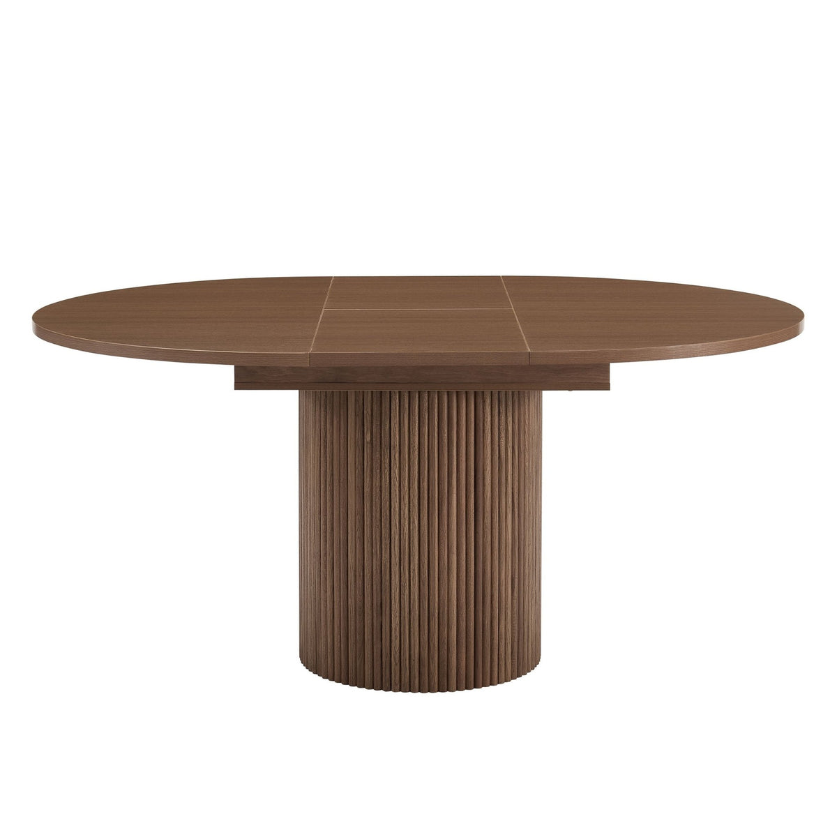 Hattie Oval Extendable 4-6 Seater Dining Table - Mid Wood - DUSK