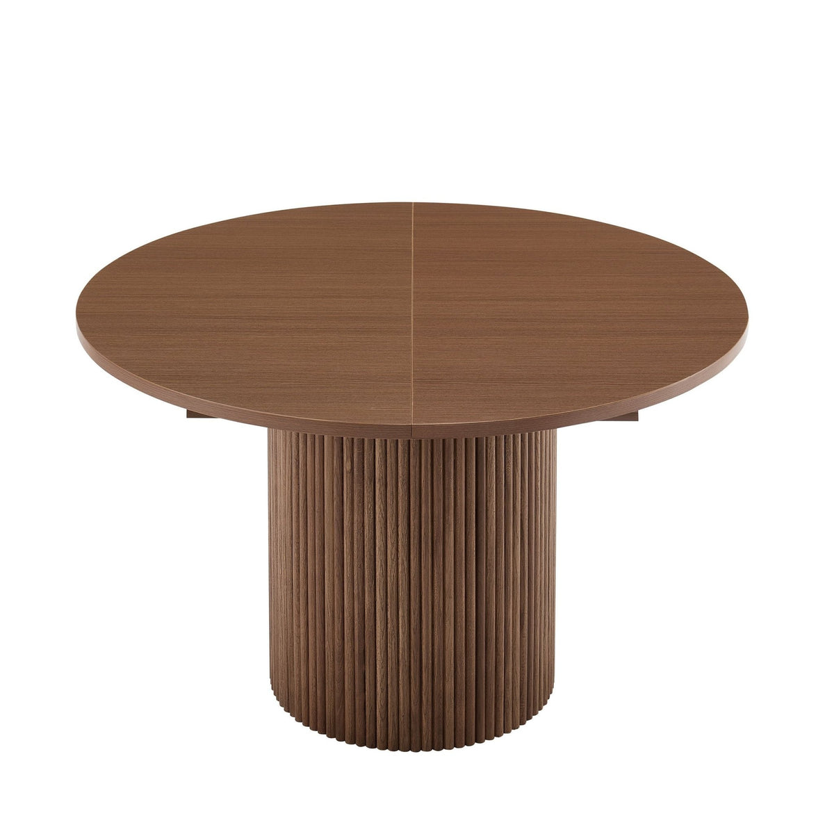 Hattie Oval Extendable 4-6 Seater Dining Table - Mid Wood - DUSK
