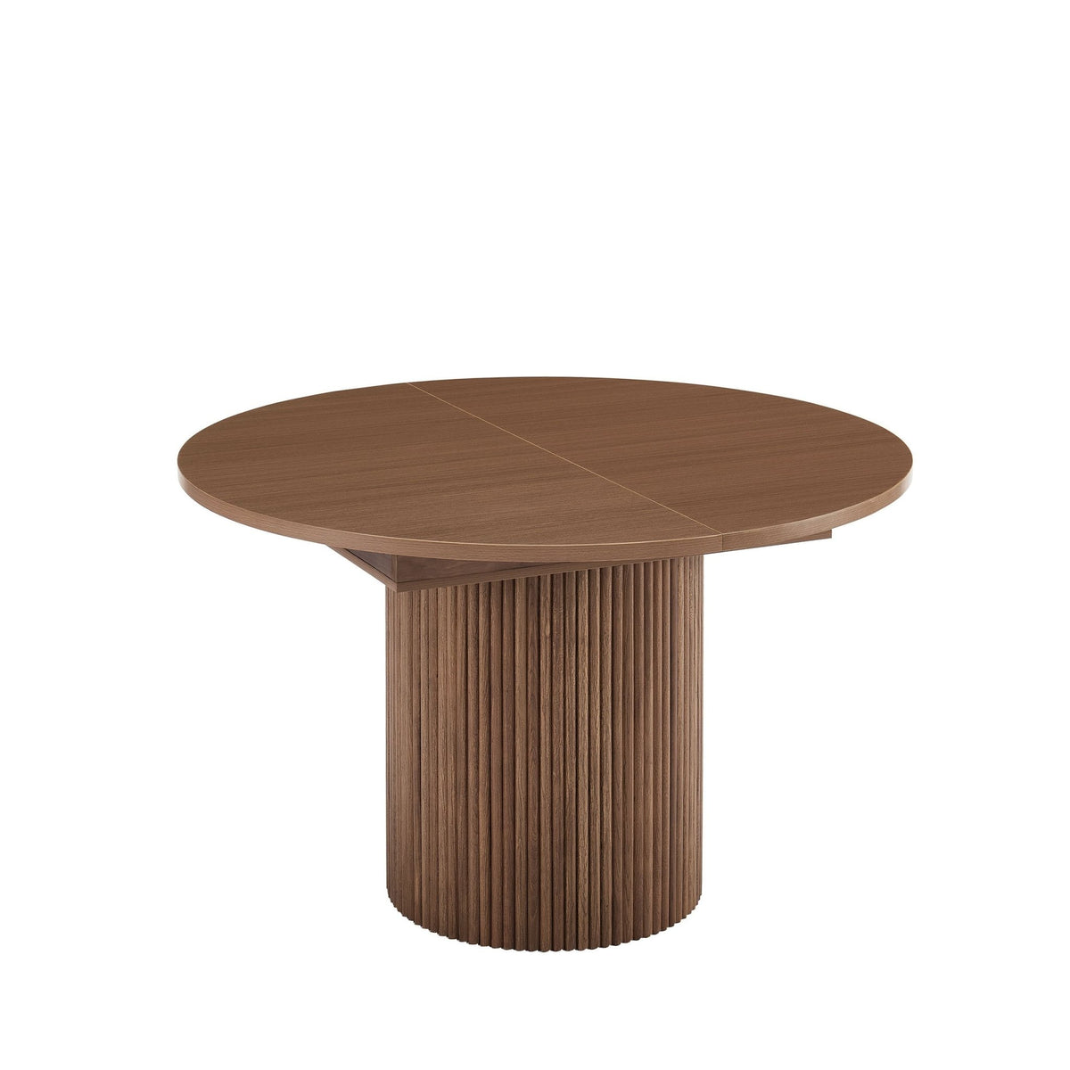 Hattie Oval Extendable 4-6 Seater Dining Table - Mid Wood - DUSK