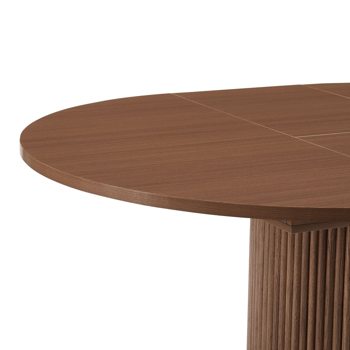 Hattie Oval Extendable 4-6 Seater Dining Table - Mid Wood - DUSK