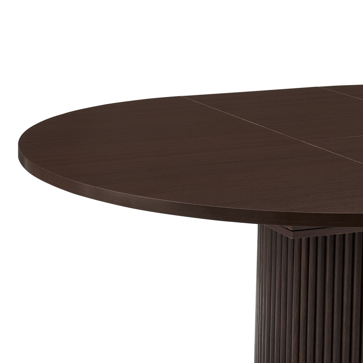 Hattie Oval Extendable 4-6 Seater Dining Table - Walnut - DUSK