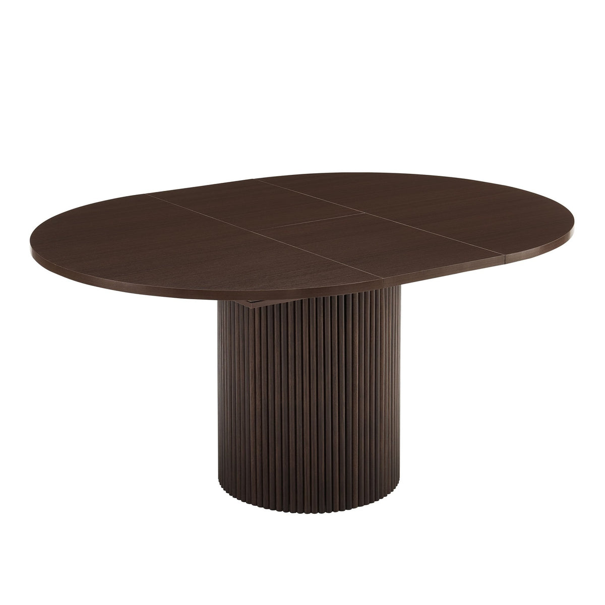 Hattie Oval Extendable 4-6 Seater Dining Table - Walnut - DUSK