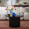 Hattie Round Pedestal Coffee Table - Black - DUSK