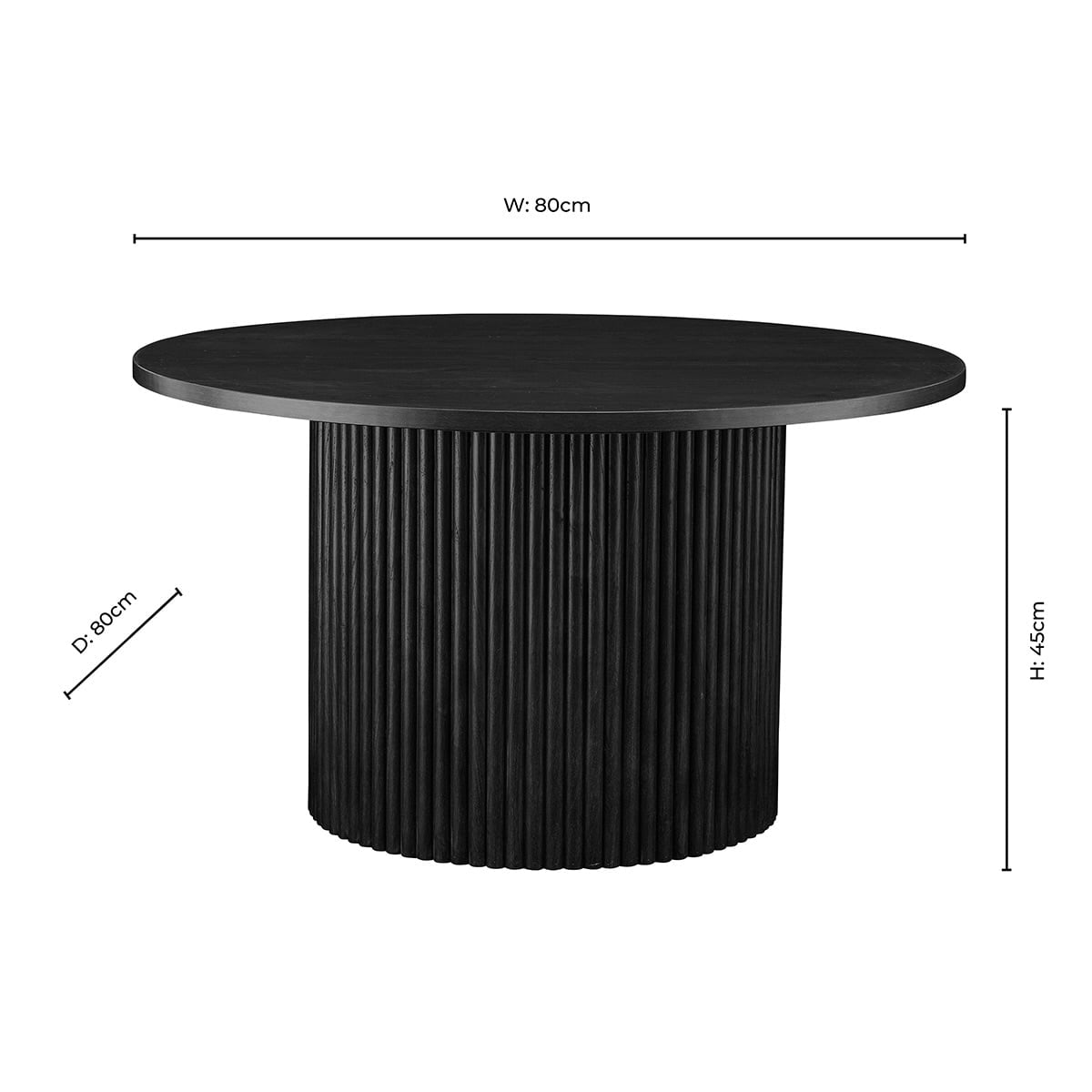 Hattie Round Pedestal Coffee Table - Walnut - DUSK