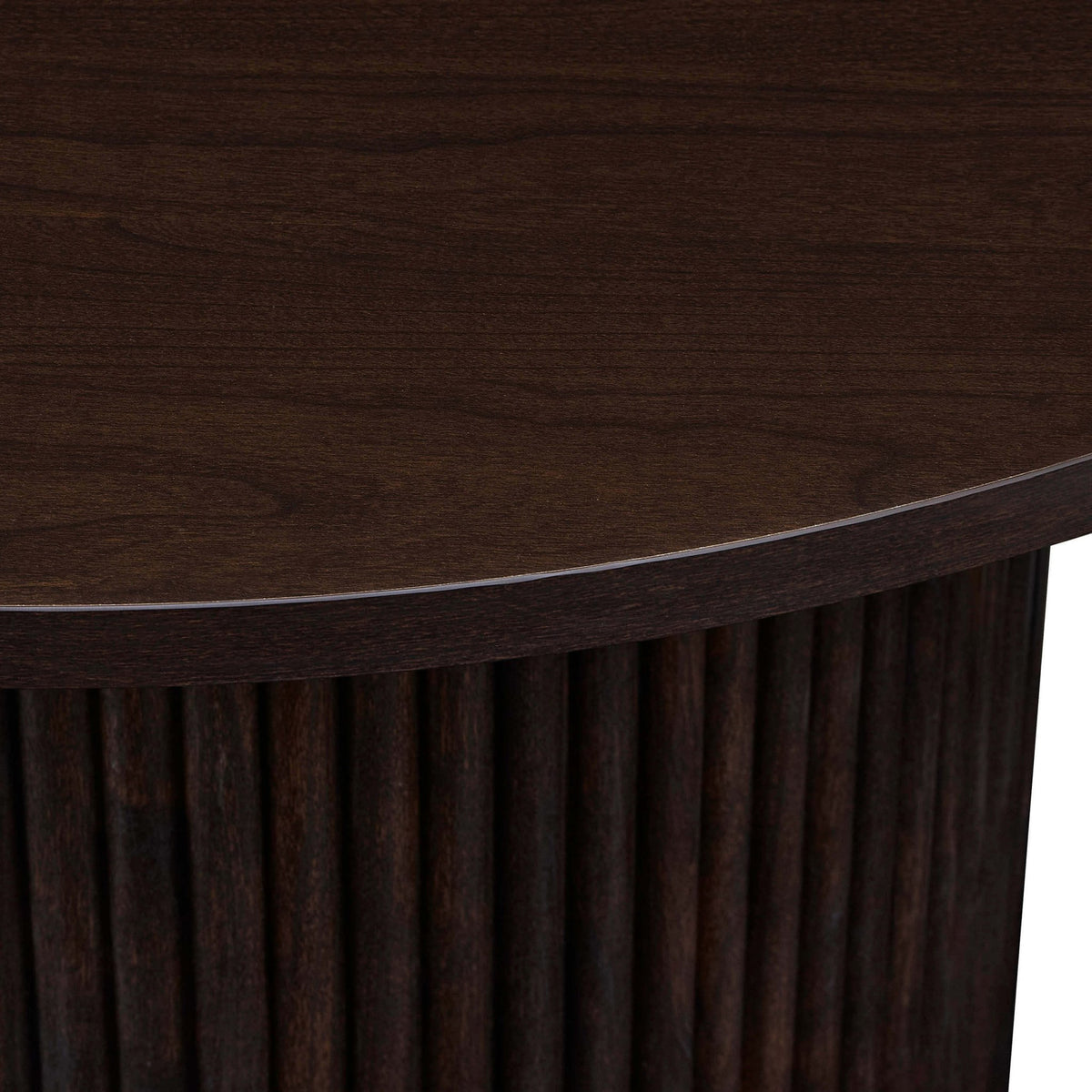 Hattie Round Pedestal Coffee Table - Walnut - DUSK