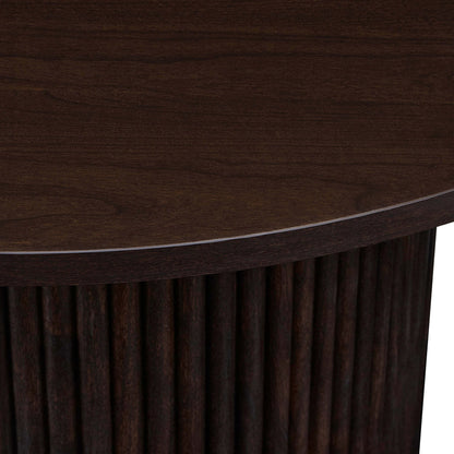 Hattie Round Pedestal Coffee Table - Walnut - DUSK