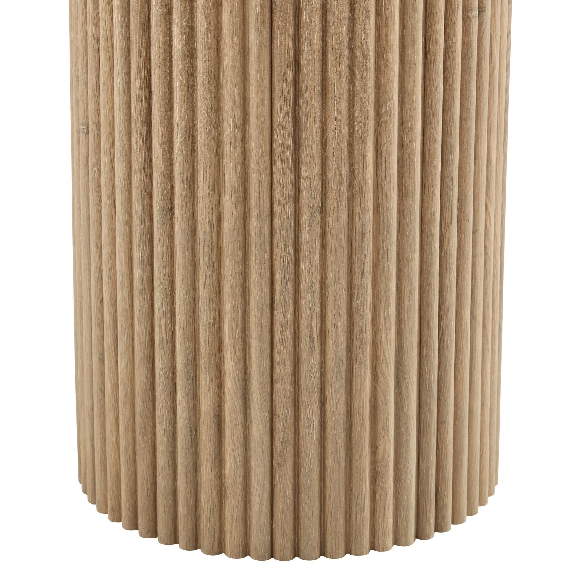 Hattie Round Pedestal Nesting Tables - Light Wood - DUSK