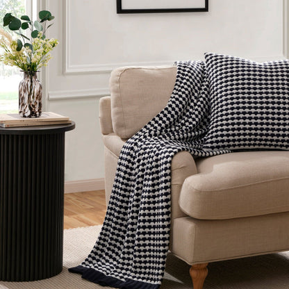 Hattie Round Pedestal Side Table - Black - DUSK