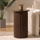 Hattie Round Pedestal Side Table - Walnut - DUSK