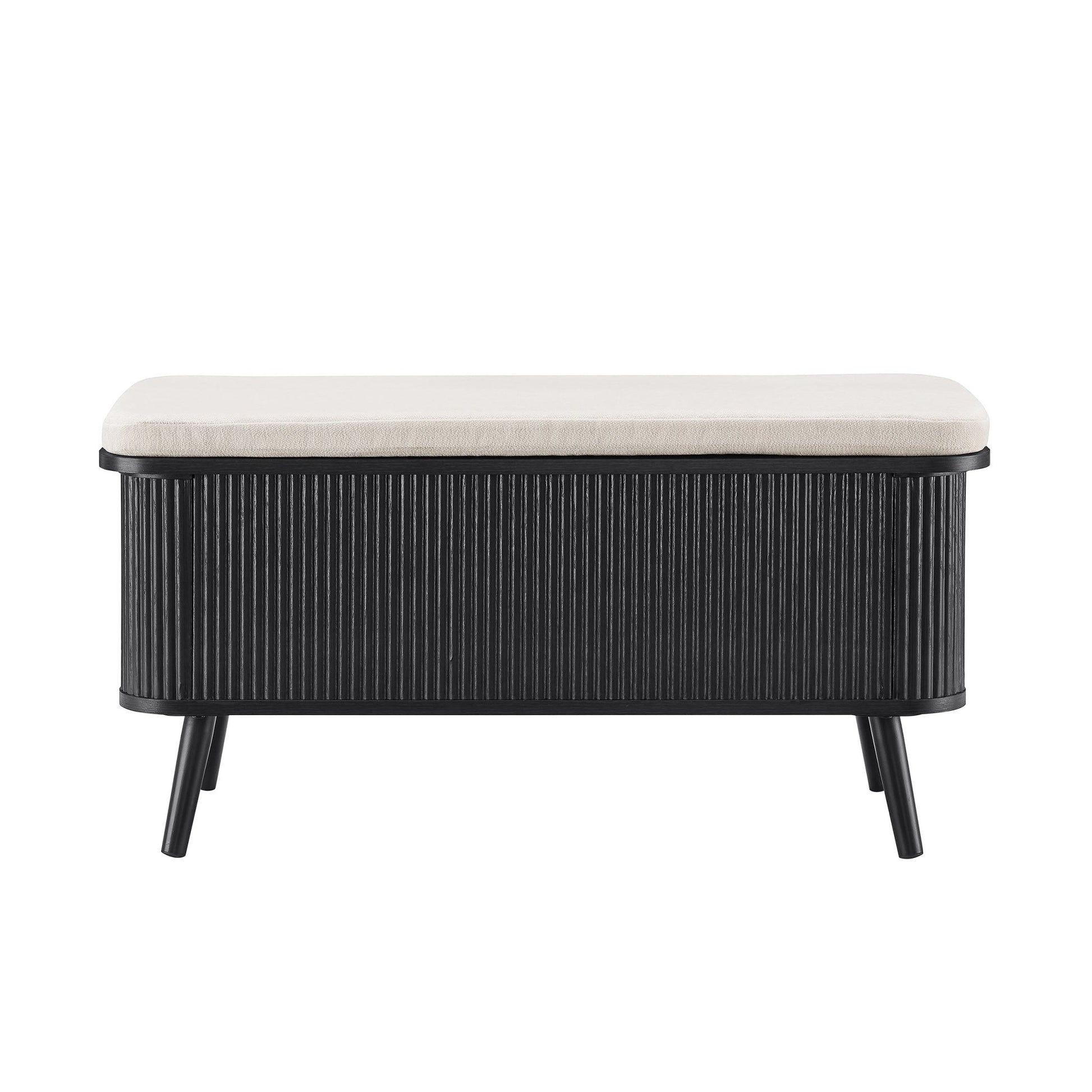 Hattie Seated Storage Bench - Black - DUSK
