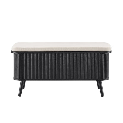 Hattie Seated Storage Bench - Black - DUSK