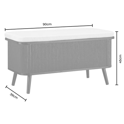 Hattie Seated Storage Bench - Black - DUSK