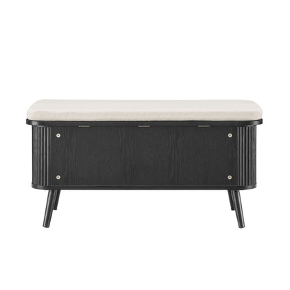 Hattie Seated Storage Bench - Black - DUSK