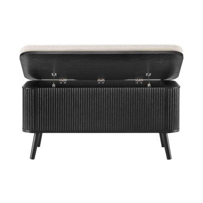 Hattie Seated Storage Bench - Black - DUSK