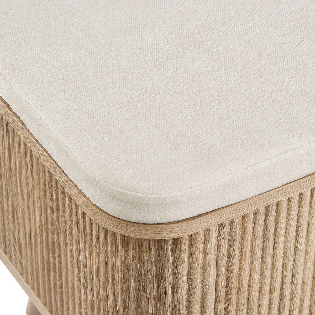 Hattie Seated Storage Bench - Light Wood - DUSK